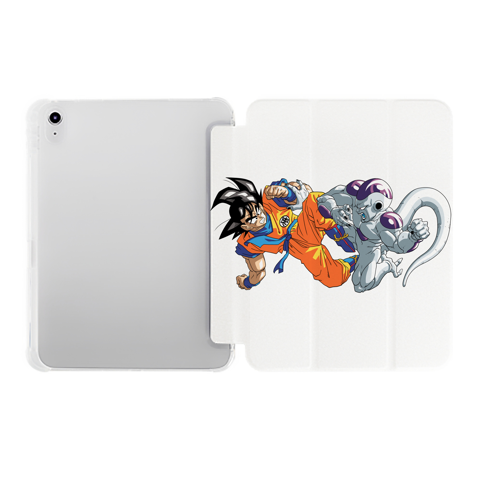 （画像用） ドラゴンボール 孫悟空（そん ごくう）Son Goku カカロット DRAGON BALL Kakarotto IPad ケース ペン収納付き 三つ折りスタンド PUレザー×シリコン 対応機種9.5/10.5/10.9インチ